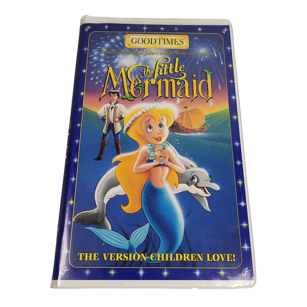 1993 Little Mermaid VHS GoodTimes Golden Films Vintage Kids Tape Collectible